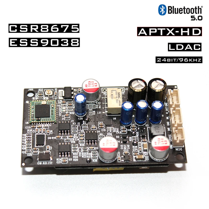 Изолированный модуль регулятора мощности ES9038 CSR8675 Bluetooth 5 0 поддержка