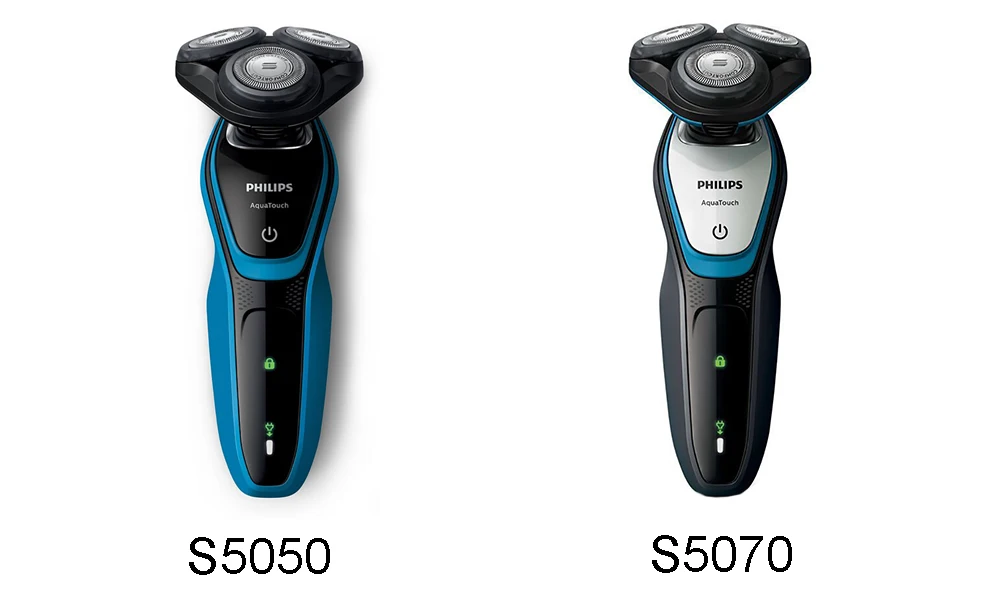 Philips для лица бритва aquatouch Влажная и сухая электробритва S5070/04 40 мин беспроводное использование/1 ч зарядка с ComfortCut Blade system