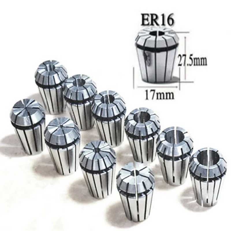 SHGO HOT-10Pcs/набор ультра точный ER16 1-10 мм пружинный цанговый набор для фрезерного