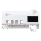 УФ Зубная щётка держатель USB зарядка, дозатор для зубной пасты солнечной энергии Ванная комната Зубная щётка коробка для хранения многофункциональный держатель для хранения