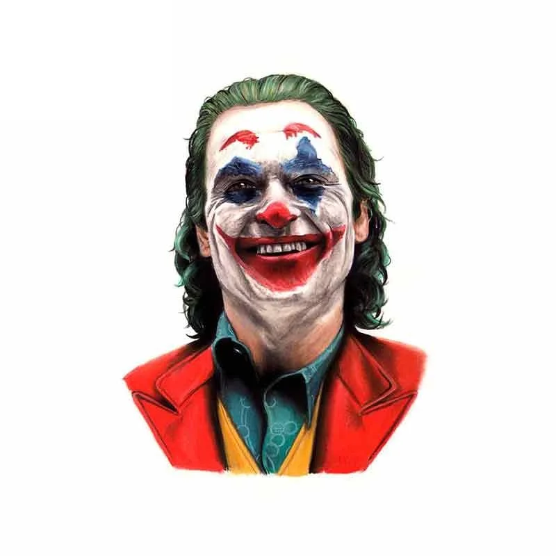 

13cm x 9.9cm for Positive Smile Joker Anime Car Window Stickers