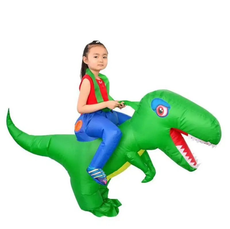 Надувной костюм T REX на Хэллоуин для детей костюмы динозавра нарядное платье
