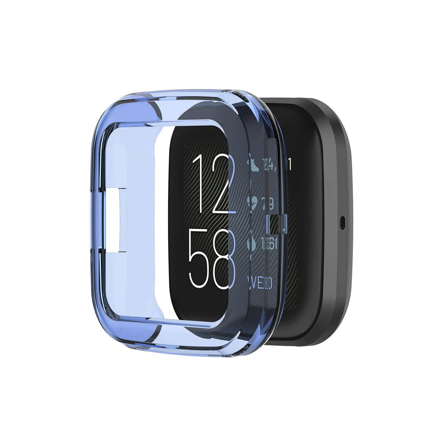 Мягкий ТПУ прозрачный силикон чехол для Fitbit Versa 2 Smartwatch защитный корпус Versa2 сменные часы аксессуары