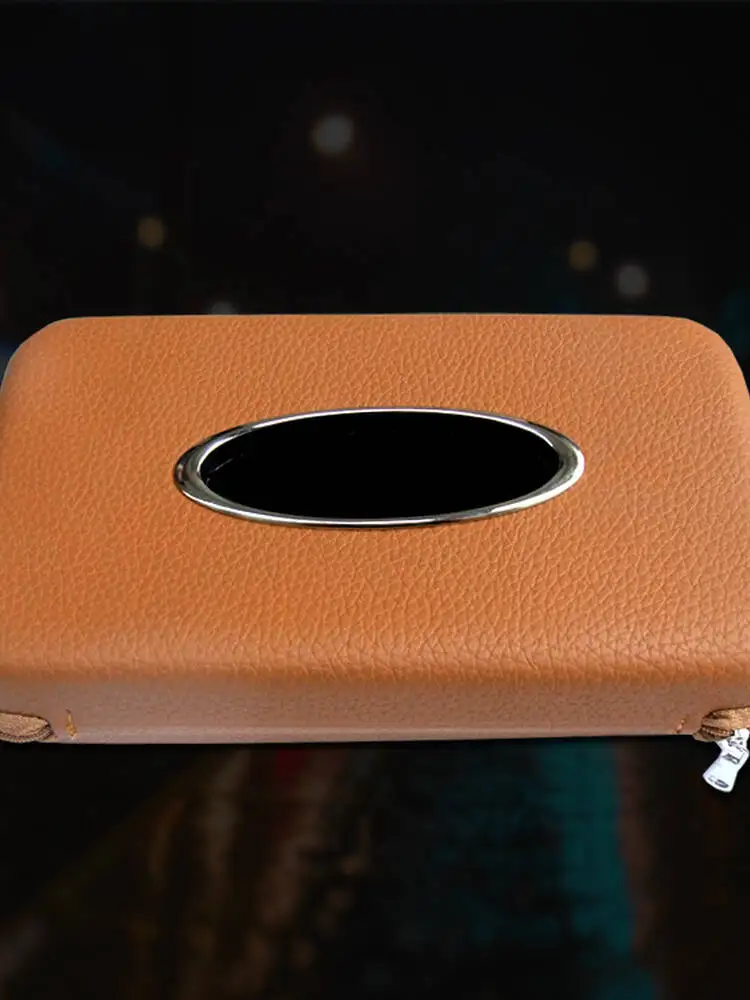 

Car Napkin Holder Hanging Tissue Box Auto Sunshade Storage Boxes Microfiber Leather Sun Visor Tissue Paper Holders