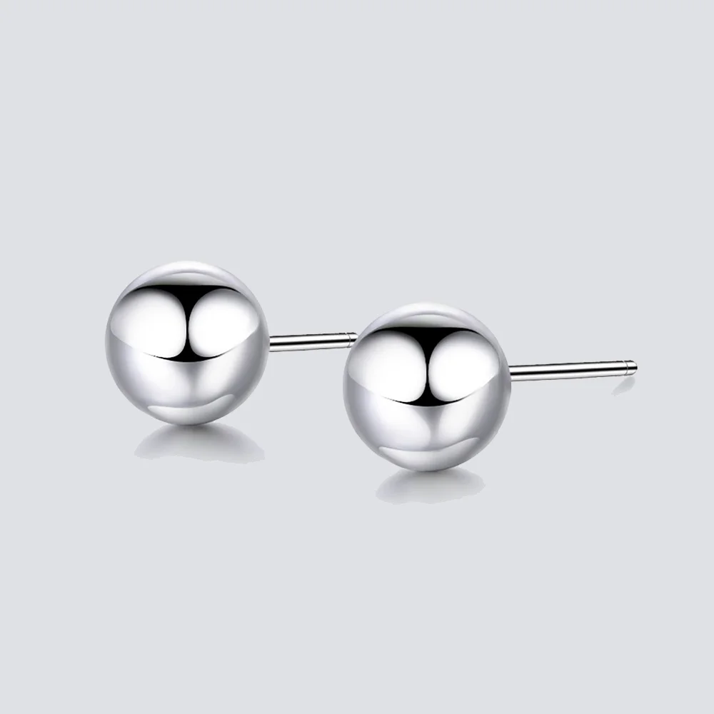 Женские серьги 8 мм маленькие стальные золотые серьги-гвоздики для женщин из