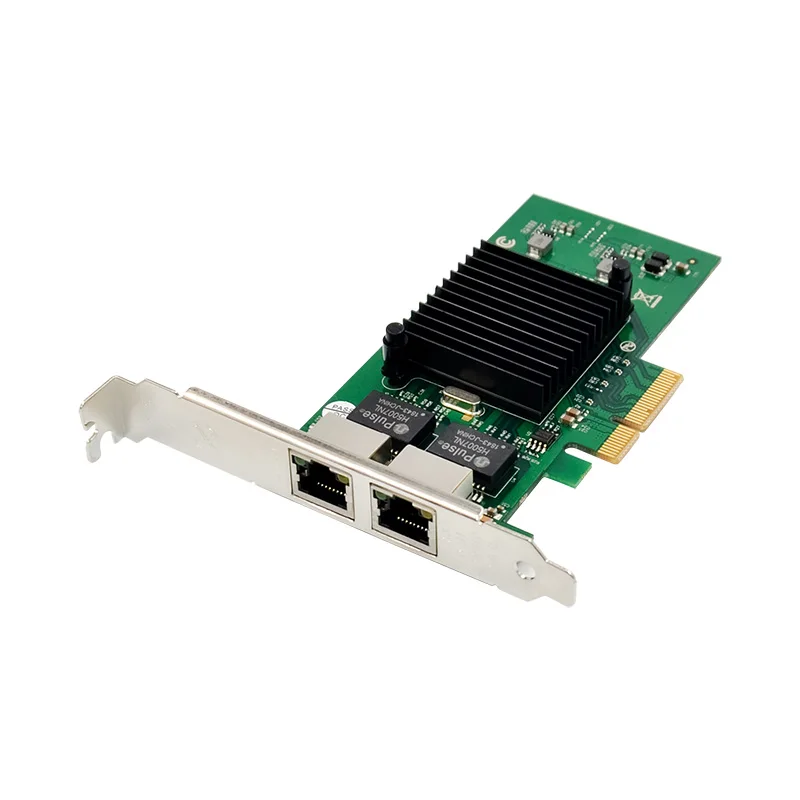 2 RJ45 Port PCIe X4 Chip Intel JL82576 DUAL1GbE Server Card Dual Gigabit Ethernet LAN Network Card 1000M X4 Pci-e 100/1000Mbps