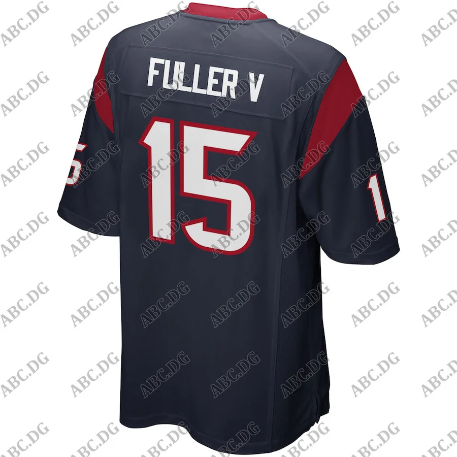 

Customized Stitch American Football Jersey Men Women Kid Youth Houston Will Fuller Navy Game Player Jersey