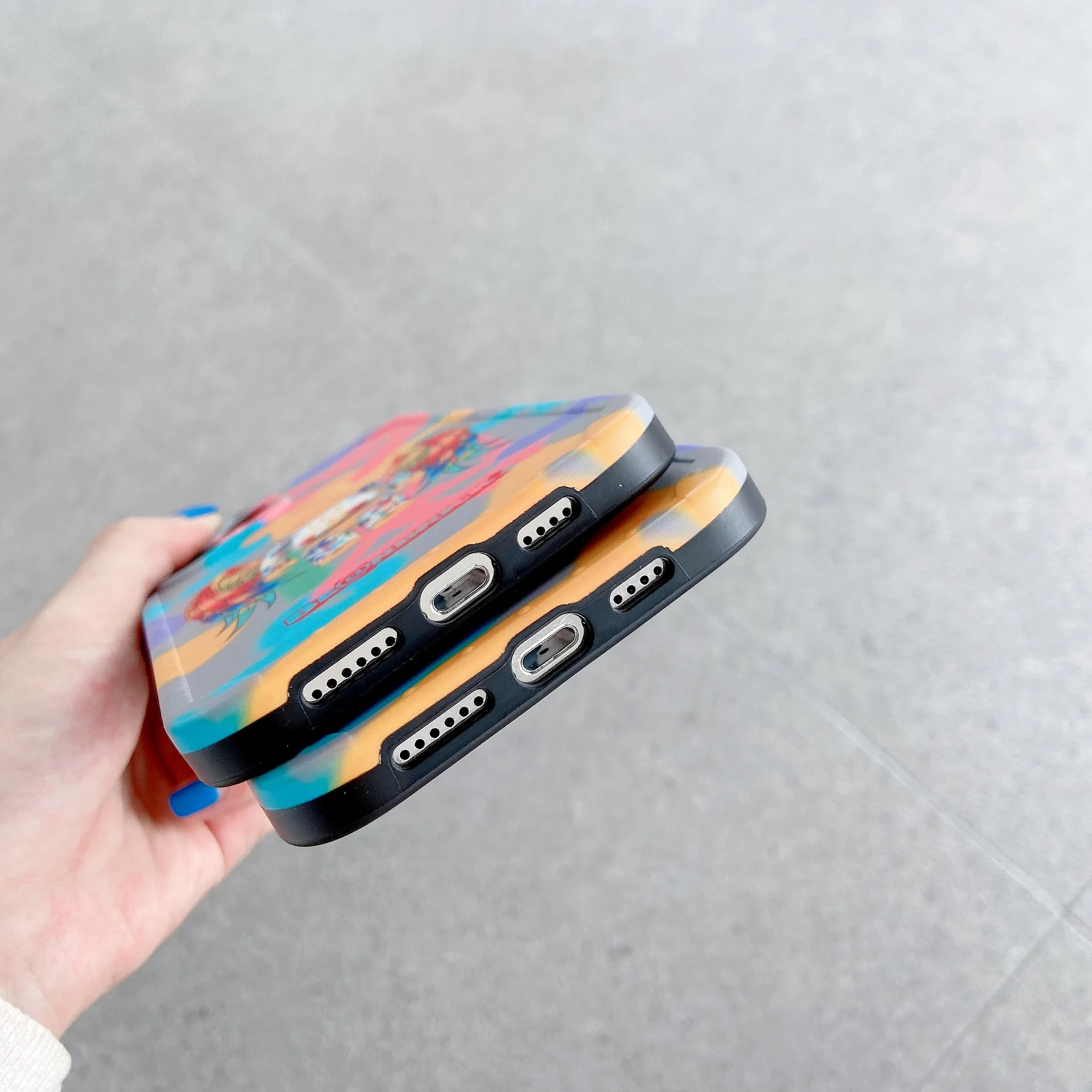 

Luxury Fashion Design Camouflage Bear Phone Case for Iphone 11 Pro Max 12 Pro Mini XR XS 8 X 7 Plus Bright - coloured wings Case