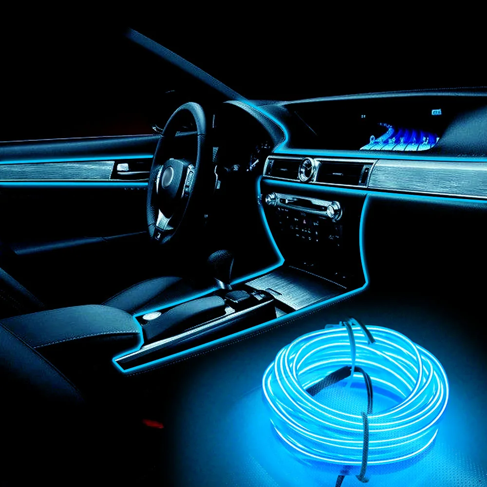 Светодиодные лампы для салона автомобиля декоративные полоски Audi A3 Q5|Наклейки на