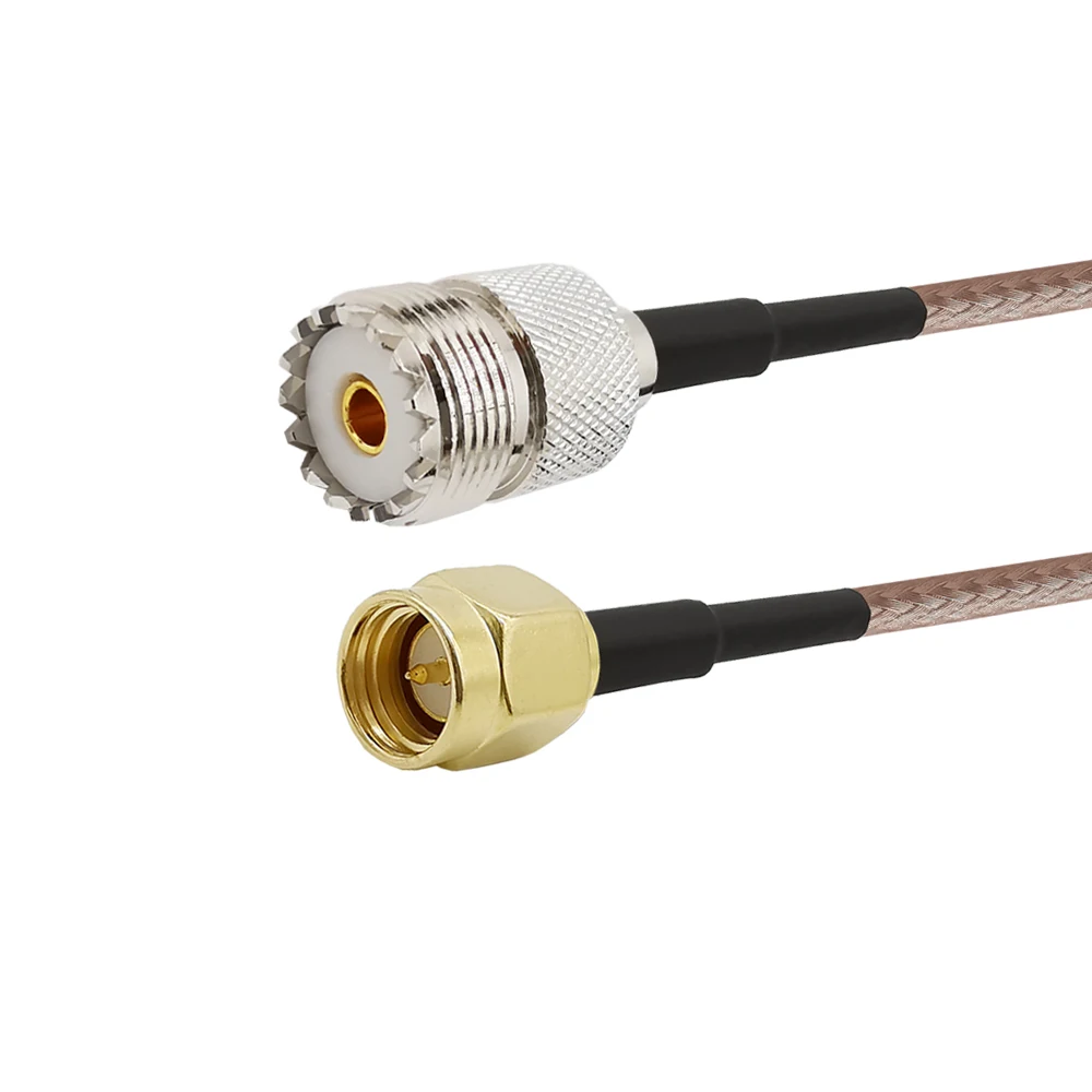 SMA Мужской UHF SO-239 женский RF RG316D двойной щит серебряный кабель для Wouxun радио Baofeng CB