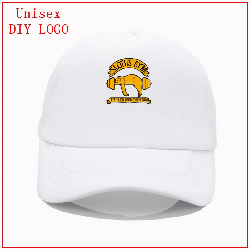 Sloth GYM lets train hard tomorrow mens cap and hat baseball caps for women children summer girls shamrock | Аксессуары для одежды