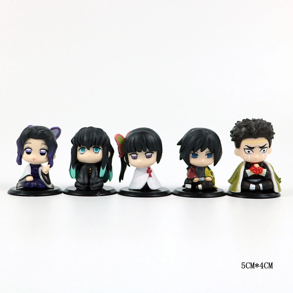 

5Pcs Anime Figure Demon Slayer Action Figure Toys Kimetsu No Yaiba Doll Tanjiro Nezuko Zenitsu Collectible Model Children's Toys