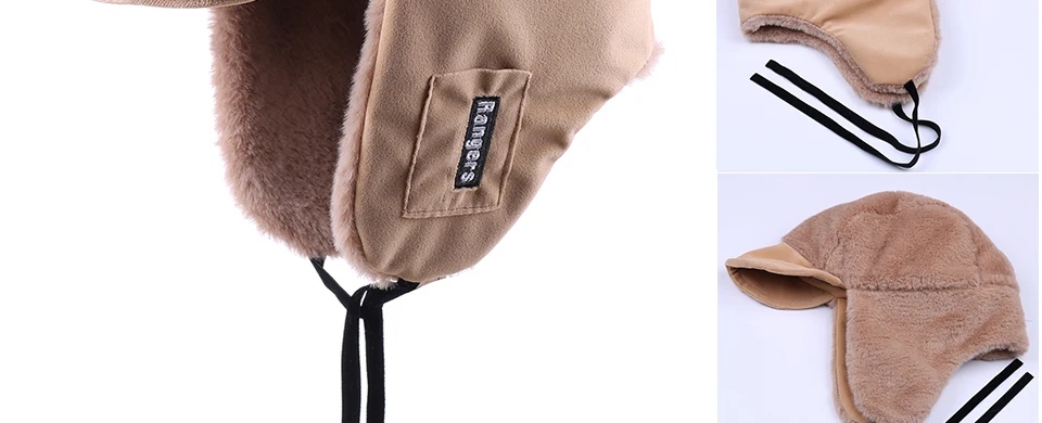 Зимняя куртка-бомбер Шапки Плюшевые Earflap русская ушанка с очки для мужчин женщин's Траппер Авиатор шлем летчика Искусственная кожа меха зимние шапки