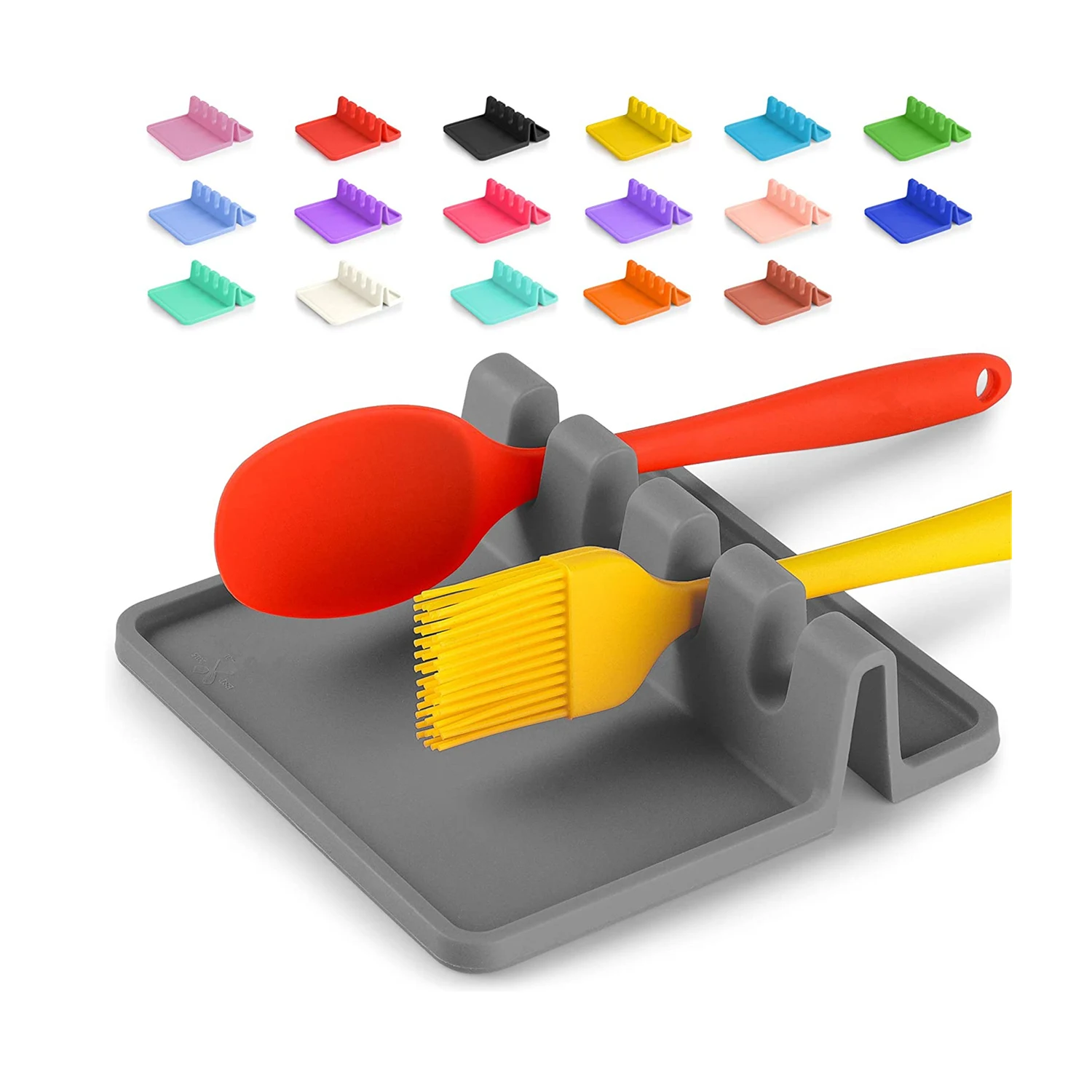 Силиконовый коврик для Ложки Посуда отдыха капельного нескольких посуда