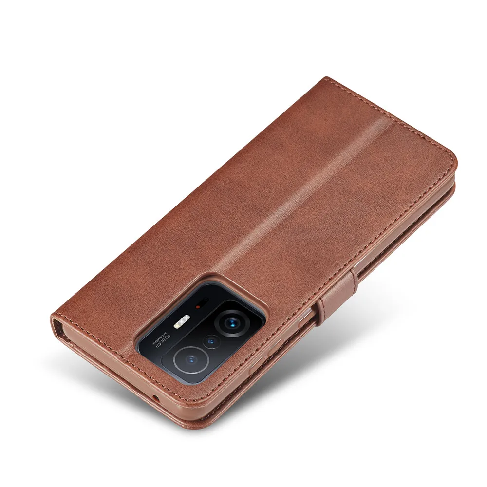 Чехол для Xiaomi 11T Pro кожаный кошелек + силиконовый чехол-книжка Mi чехол телефона MI