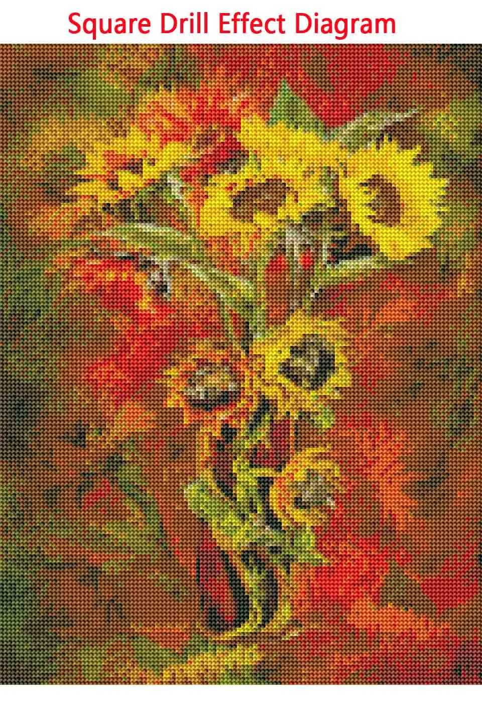 OUYIJIA5d DIY алмазное Рисование Подсолнечник полный квадратный Круглый Стразы