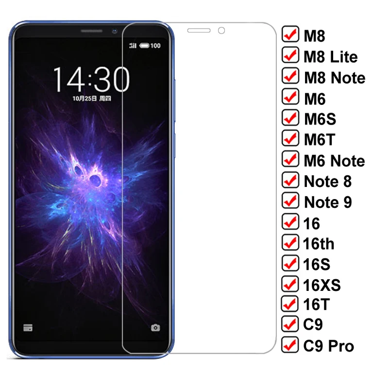 9D защитный Стекло для Meizu C9 Pro M8 Lite M6S M6T M6 Note 8 9 Tempered Экран протектор 16 16S 16XS 16T 16th