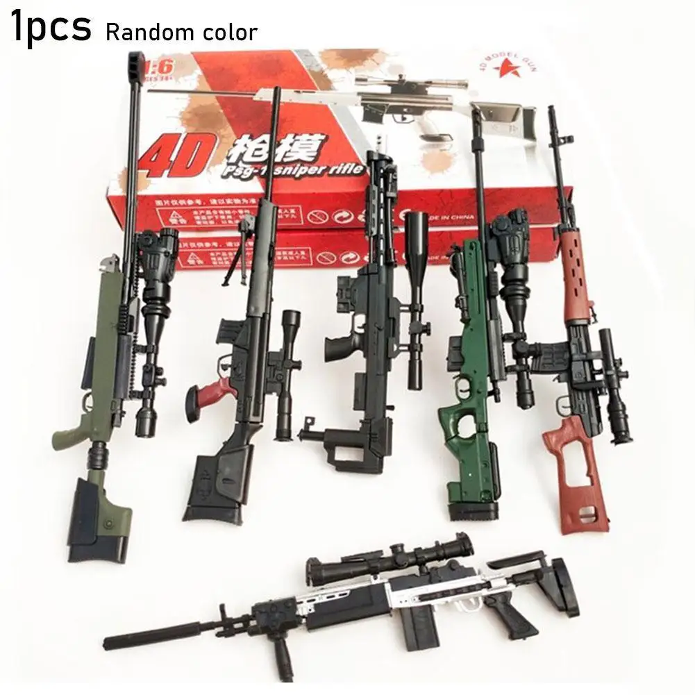 

4D Assembled Model Toy 1:6 Painted Plastic Soldier Weapon Sniper SVD Sniper Step