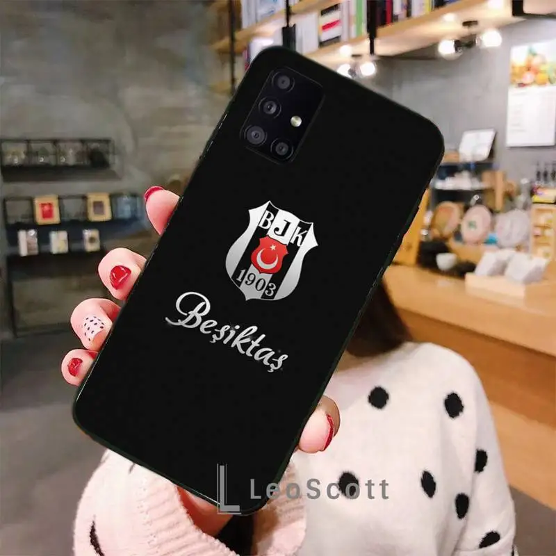 

Turkey Besiktas Football Phone Case For Samsung A50 A51 A52 A71 A31 A21S S8 S9 S10 S20 S21 Plus Fe Ultra