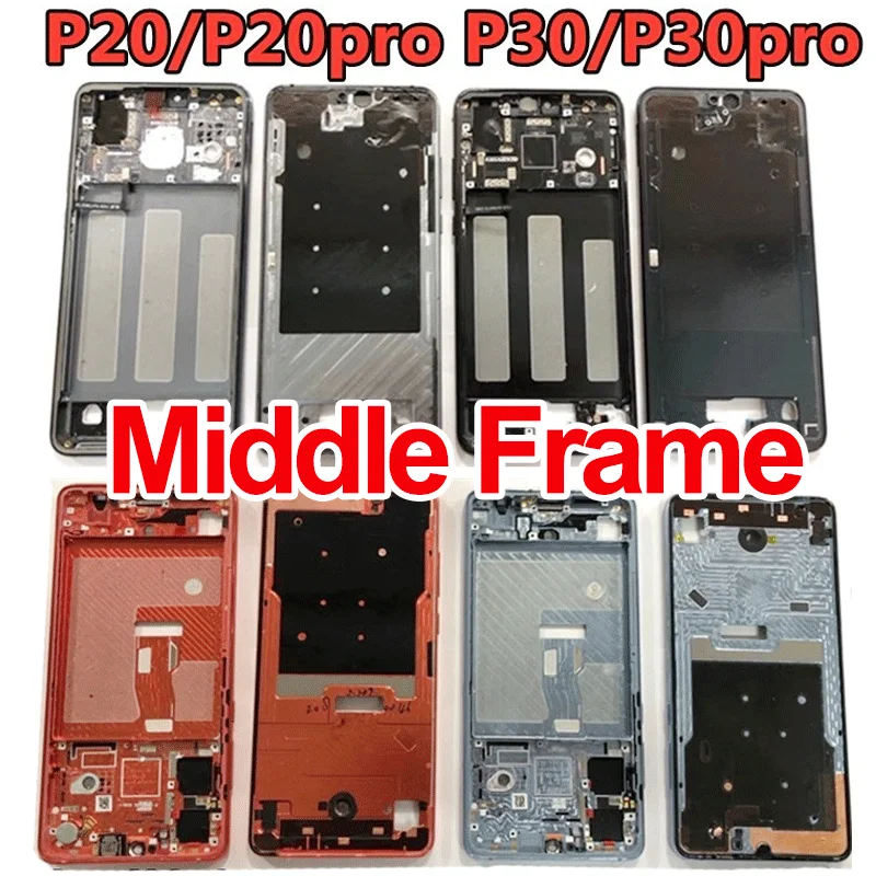 100% оригинал для Hua wei P20 P30 Pro VOG-L09 VOG-AL00 спереди Корпус шасси плиты ободок ЖК-дисплея