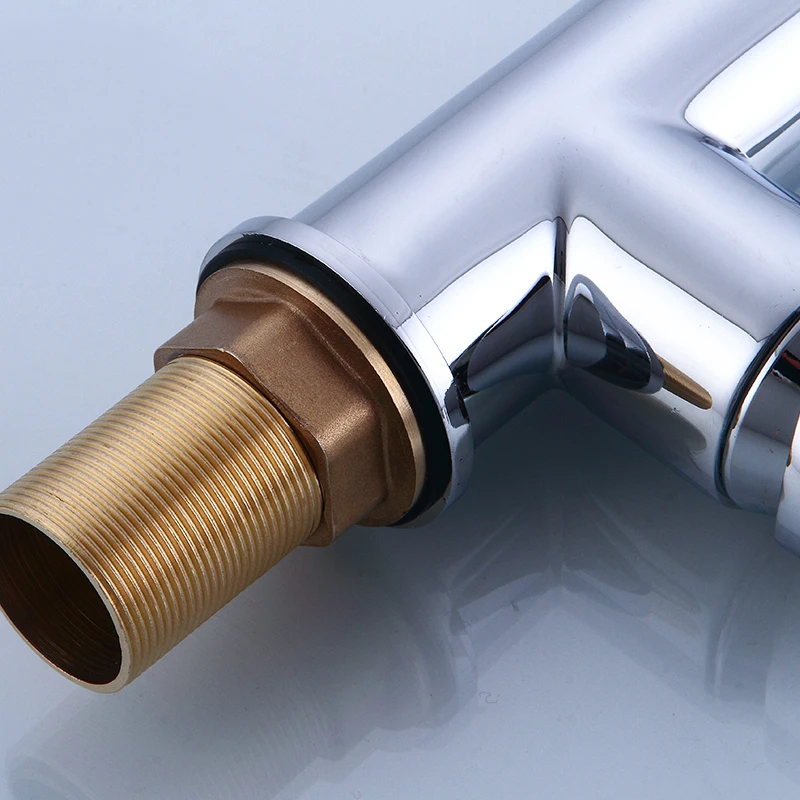 Хромированный кухонный кран с поворотным носиком на 360 градусов для раковины и