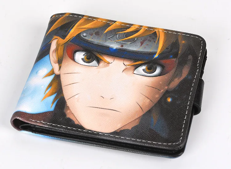 Аниме героя мультфильма Саскэ Утиха Косплэй PU короткий кошелек 2 стиля портмоне
