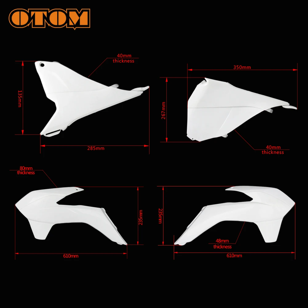 OTOM мотоциклетные Пластик тела комплект 7 шт. Обтекатели Передние Задние крылья для KTM SX SXF XCF 125 250 350 450 EXC 350 450 530 XCW SX EXC XCF