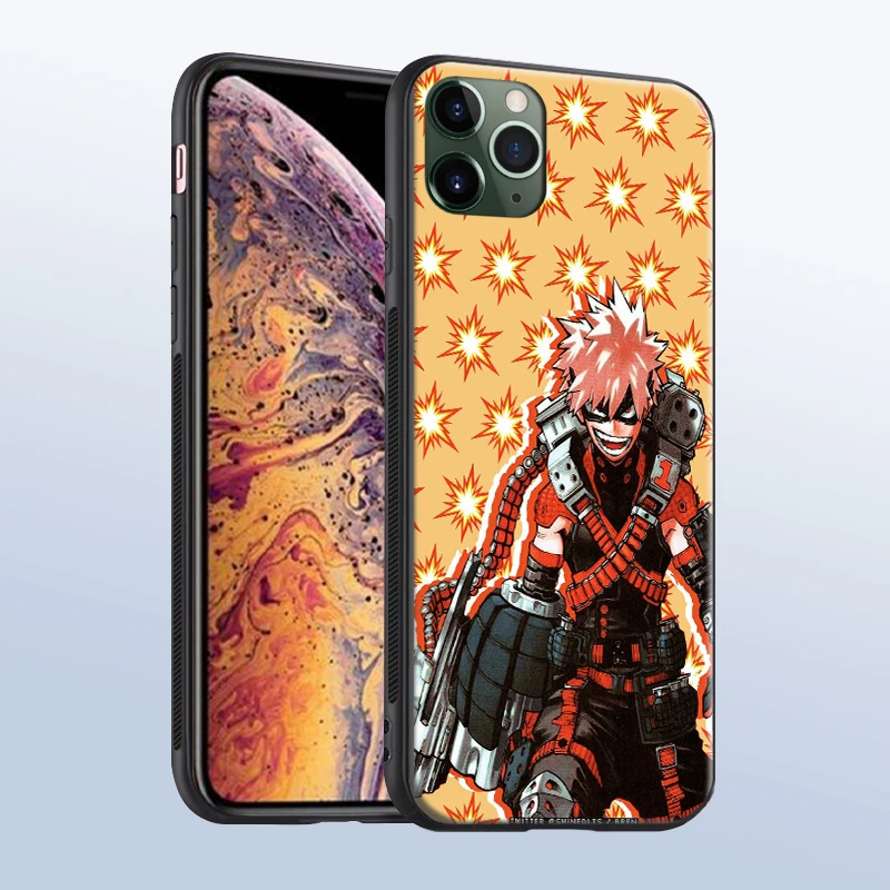 katsuki bakugo anime phone case cover shell for iphone se 6s 7 8 plus x xr xs 11 pro max samsung s note 8 9 10 20 plus ultra free global shipping