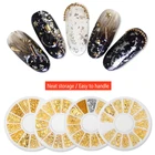 Разноцветные Заклепки-стразы Dinorag для ногтей, луна, звезда, AB, нестандартные бусины для металлических аксессуаров украшения для ногтей, золото