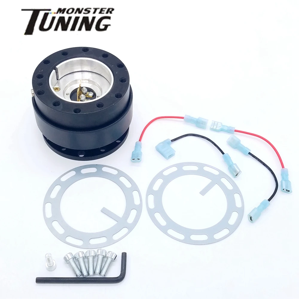 

Tuning Monster Universal MOMO Aluminum Car Auto Steering Wheel Quick Release Hub Adapter Snap Off Boss Kit