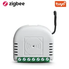 Умный настенный регулятор яркости Tuya Zigbee, дистанционное управление, энергосберегающий монитор, работает с нейтральным проводом или без него