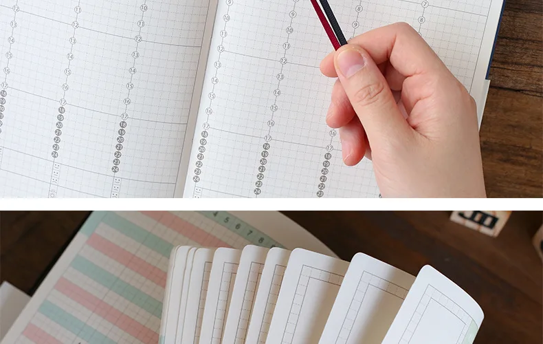 1 шт. A5 дневник stiging Binding notebook Мягкая Ткань Обложка эффективность книга с ежедневным планированием, Еженедельный план, Ежемесячный план внутренние страницы