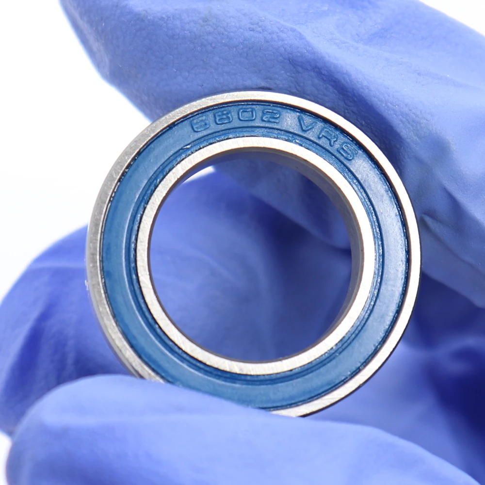 

6802 VRS MAX Bearings 15*24*5mm ( 4 PCS ) Bike Pivot Chrome Steel Blue Sealed with Grease 6802LLU Cart Full Balls Bearing
