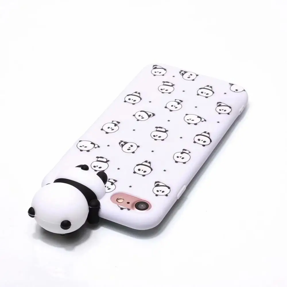 For iPhone 8 7 6 6S Plus 5 5S SE Cartoon 3D Doll Toys Animal pattern Candy Soft TPU Silicone case on for X XR XS MAX |