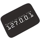 Забавный коврик Geek Theres без места, как 127.0.0.1, домашний Коврик для двери, ковер, Забавный резиновый напольный коврик для входной двери, для оформления ванной комнаты