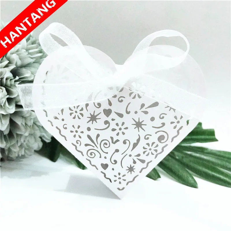 10 Pcs Heart-shaped Openwork Pattern Favor Gift Box Birthday Party Decoration Event Supplies Candy 5Z | Дом и сад