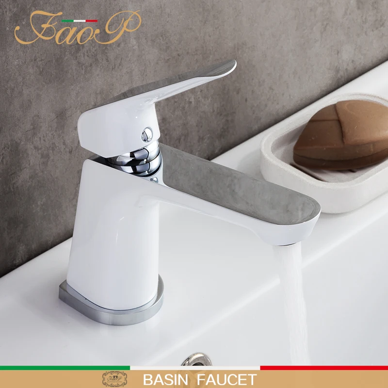 Смеситель для раковины FAOP золотистый кран на раковину ванной комнаты водопад |