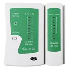 Профессиональный тестер сетевого кабеля, тестер RJ45, RJ11, RJ12, CAT5, UTP, LAN-кабель, детектор, удаленные инструменты для тестирования сети, белый и зеленый