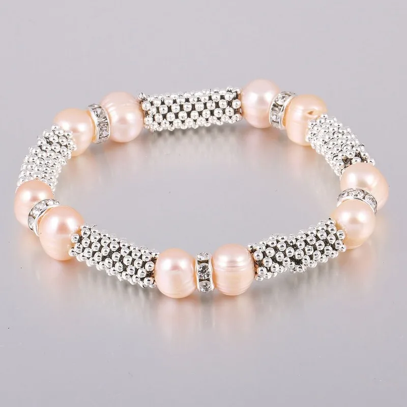 

Pearl Bracelet Retro Snowflake Bracelet Simple Ladies Alloy DIY Handmade Bracelet Jewelry Charm Bracelet