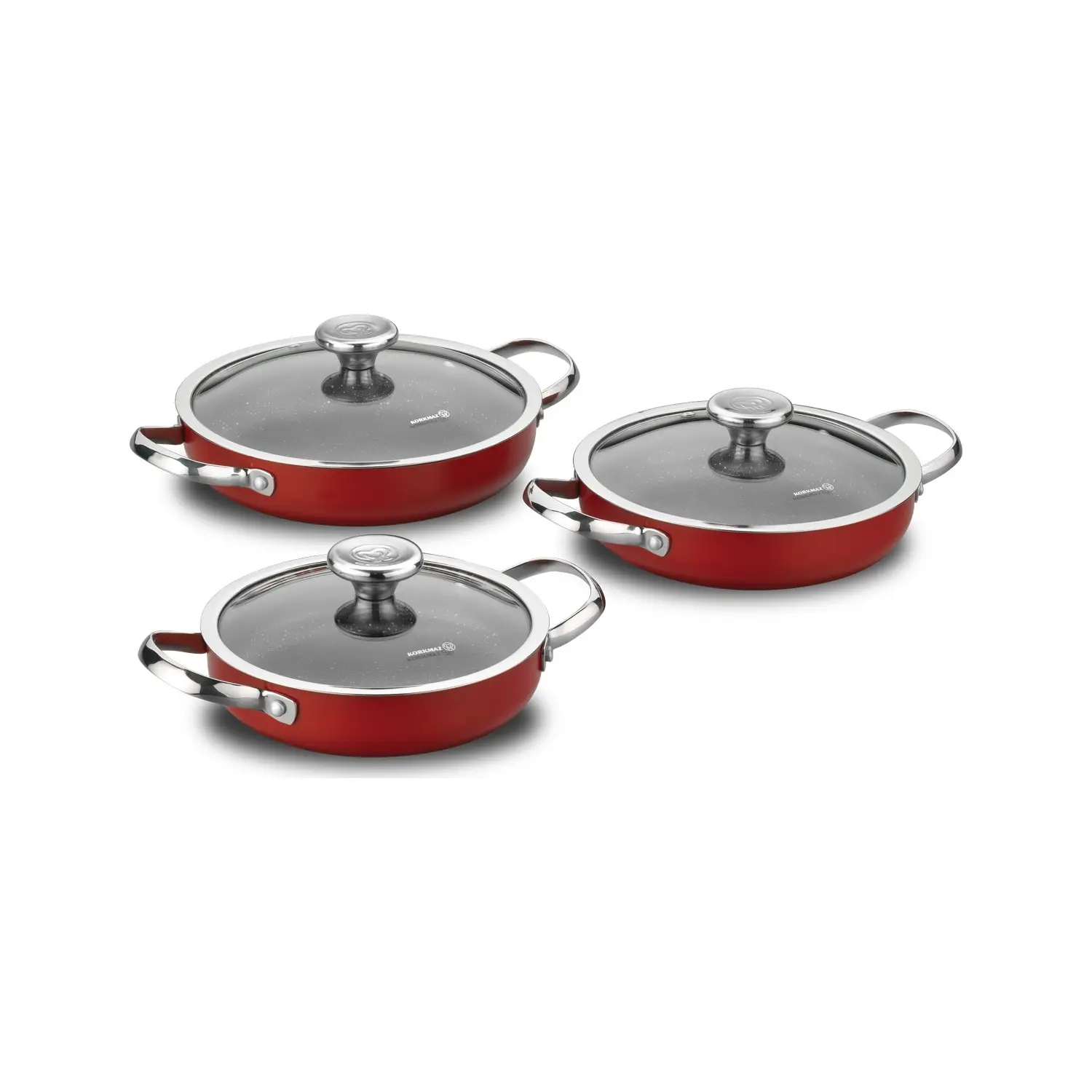 

Omelette Pan / Pot Set 6 pieces KORKMAZ Red