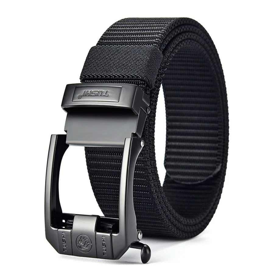 

Male Strape Men's Waistband Toothless Non-Porous Nylon Belt Width:3.6cm Length:120cm