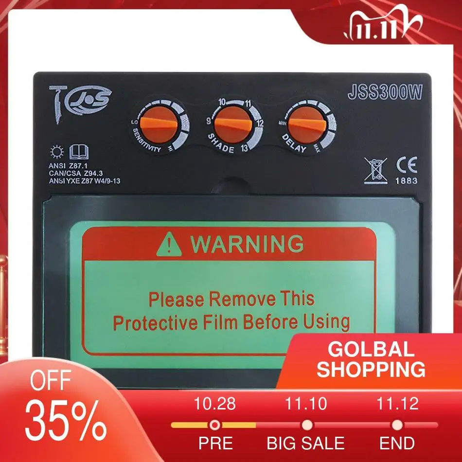 Сварочные шлемы черного цвета на солнечной энергии Автоматическое затемнение