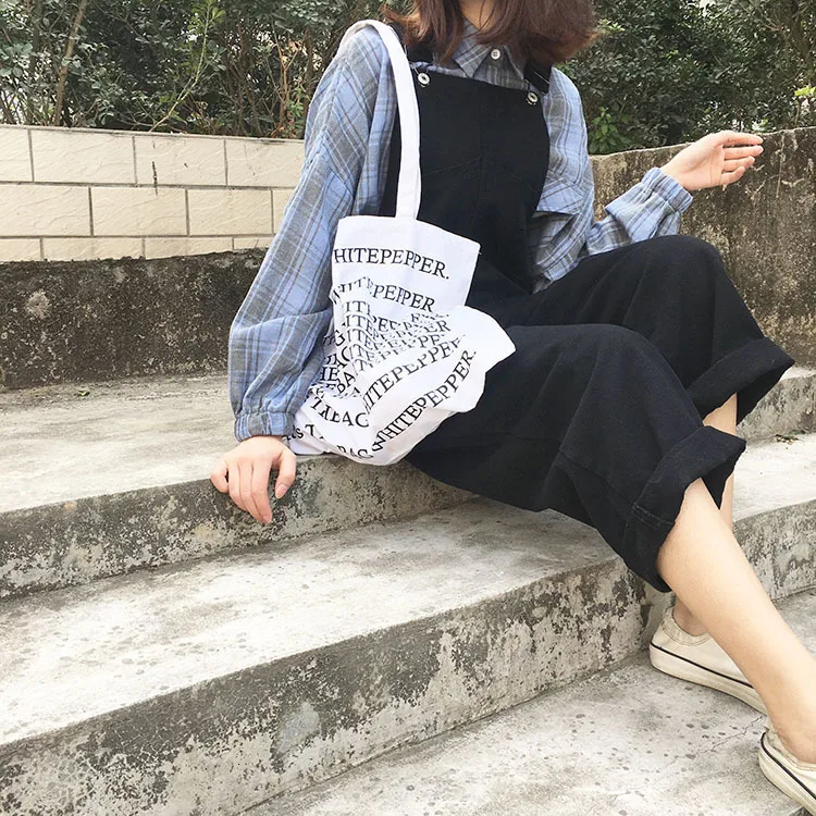 Harajuku повседневный комбинезон, женский летний комплект из двух предметов, модная Синяя Клетчатая блуза с длинным рукавом+ черные свободные длинные штаны, летний комплект