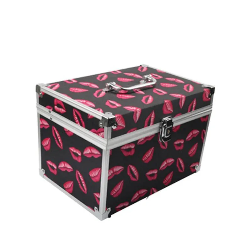 

2021 New Portable eyelash toolbox cosmetic case storage foot massage toolbox