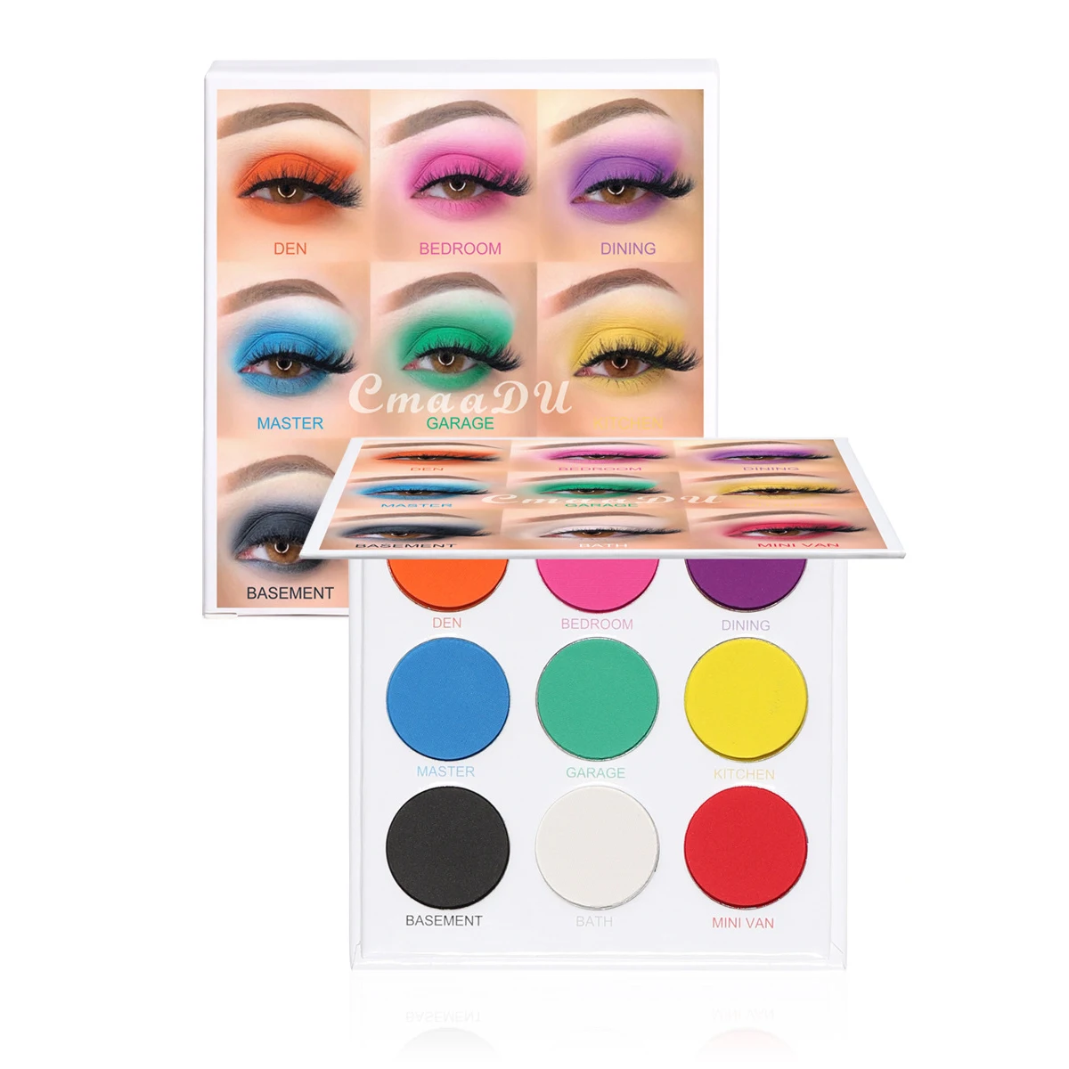 

Палитра теней для век, палитра красочных теней, блестящий хайлайтер, Шиммер, пигмент для макияжа, матовые тени для век, макияж