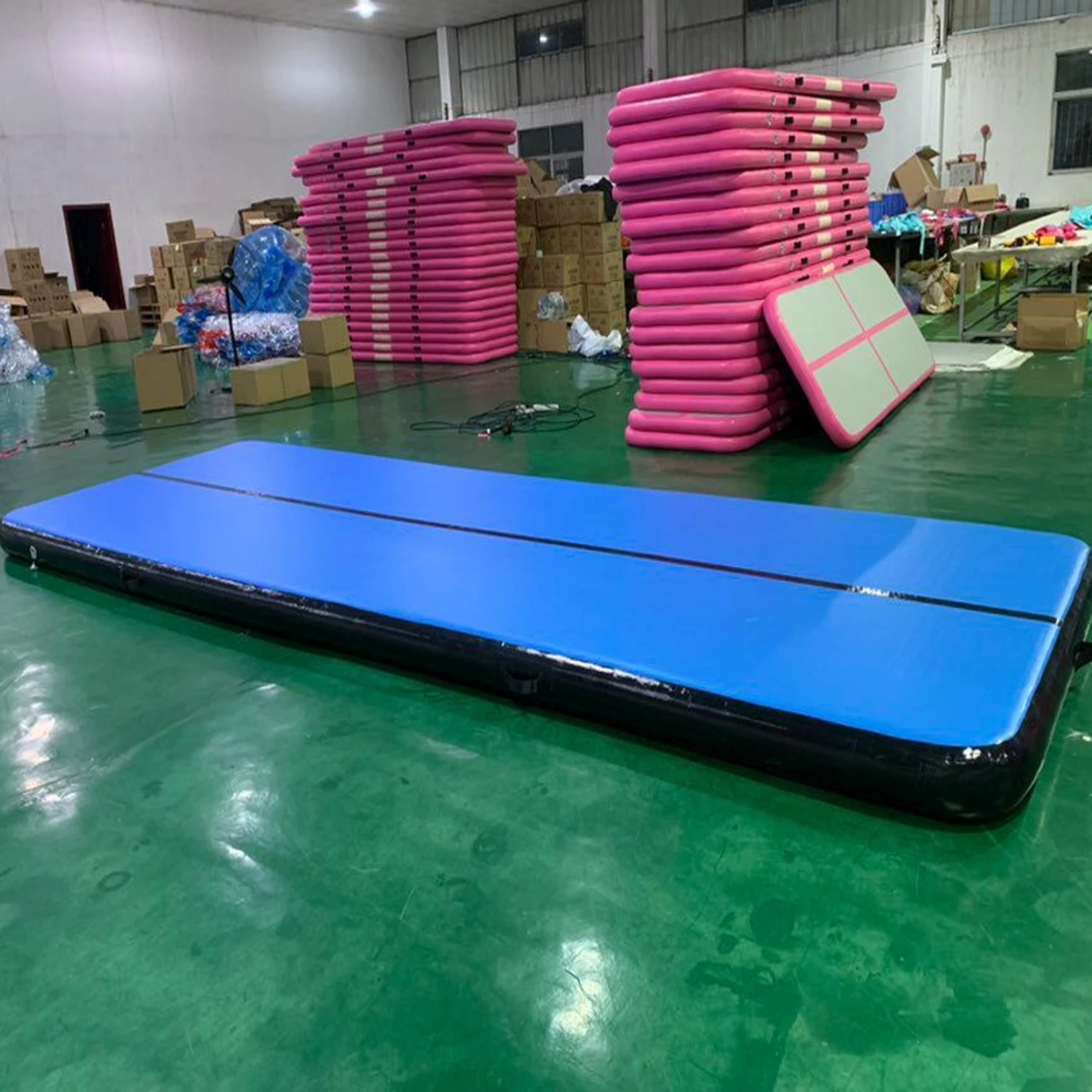 Free Shipping Pump 6x1x0.2m Blue AirTrack Factory Wholesale Flip Tumbling Mat Gymnastics Inflatable Air Tumble Track | Игрушки и хобби