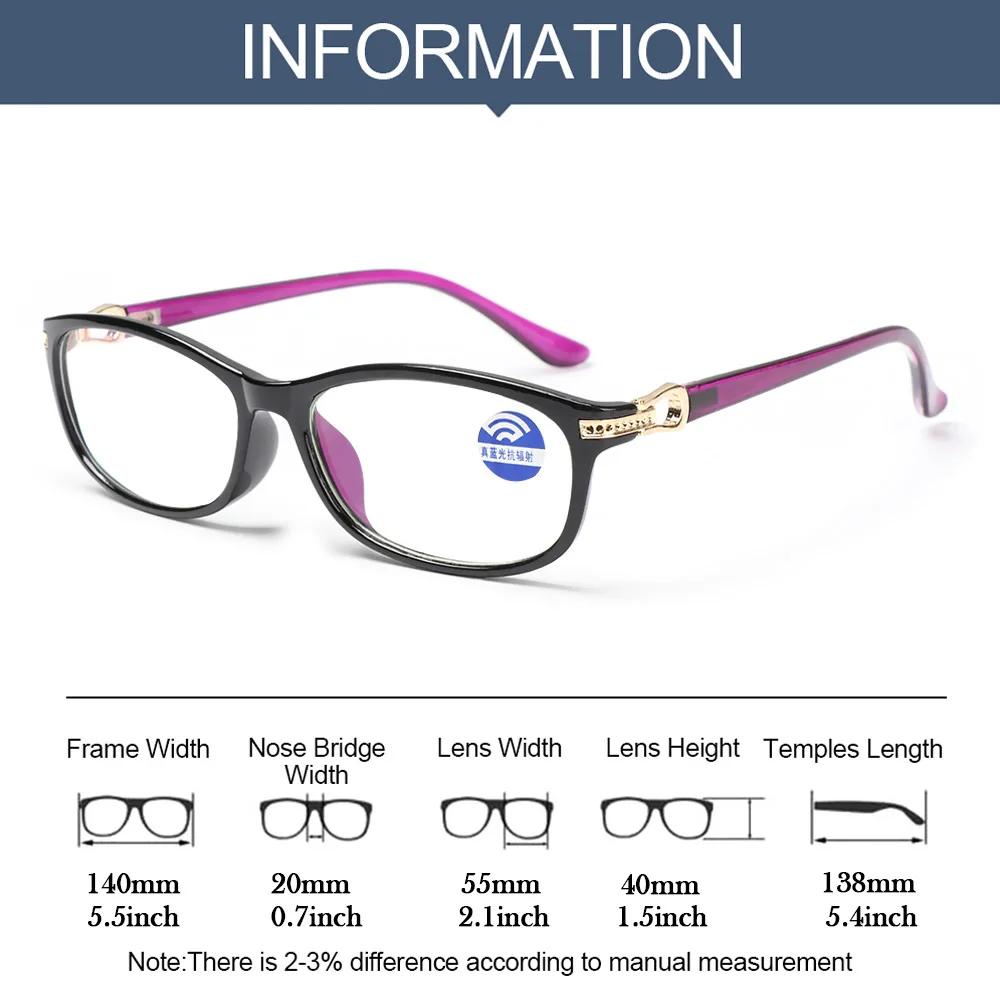 

1PC Unisex Anti Blue Light Reading Glasses Men Women Portable High-definition Presbyopia Eyeglasses Computer Goggles +1.00~+4.00