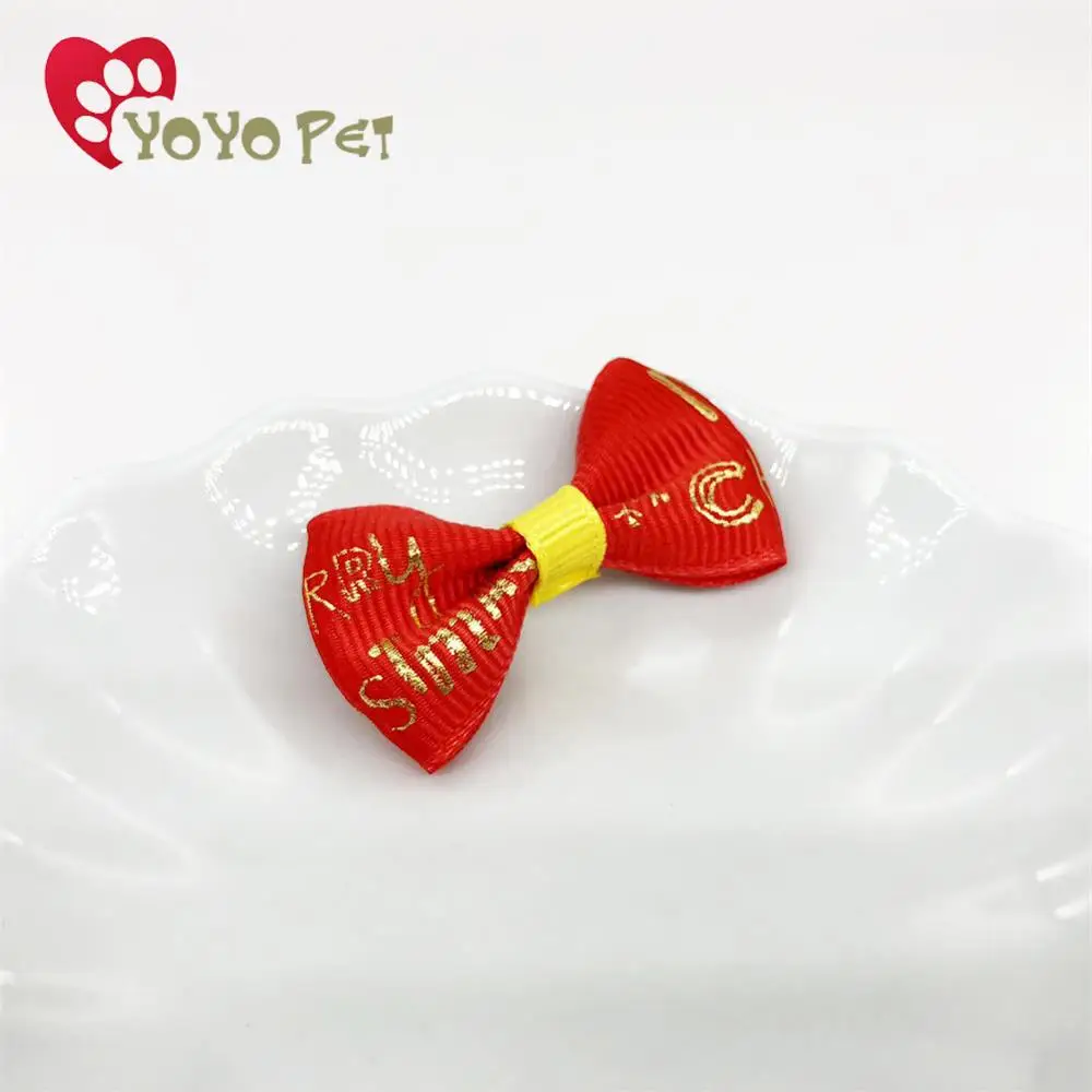 Товары для ухода за домашними животными Тедди Рождественский день бант повязка