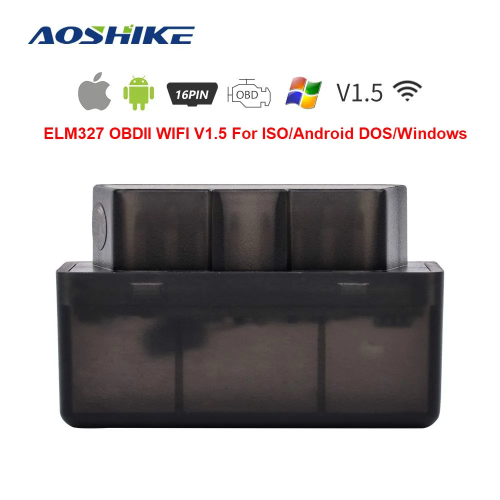 AOSHIKE ELM327 OBD Автомобильный детектор неисправностей индикатор для автомобиля OBD2 WIFI