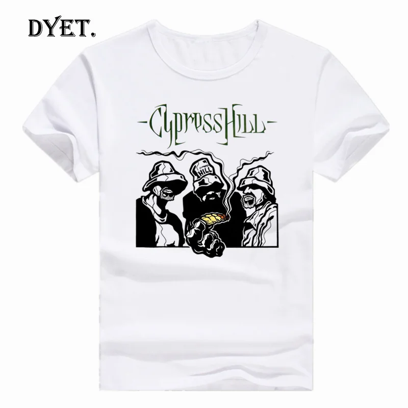 Азиатский размер принт Cypress Хилл музыкальная группа футболка короткий рукав o